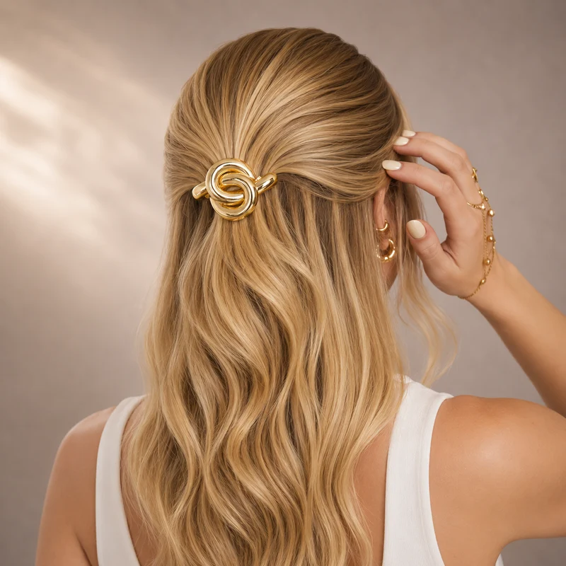 Gioiello Per Capelli Snake Oro