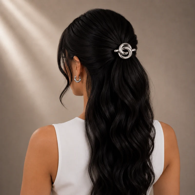 Gioiello Per Capelli Snake Argento