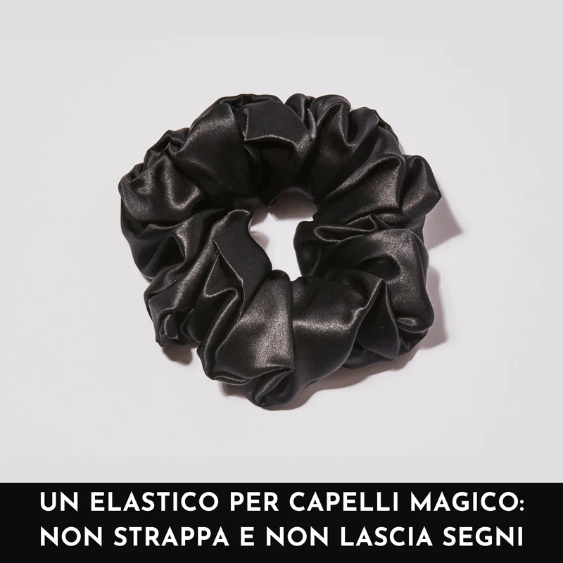 Elastico Capelli 100% Seta | Nero