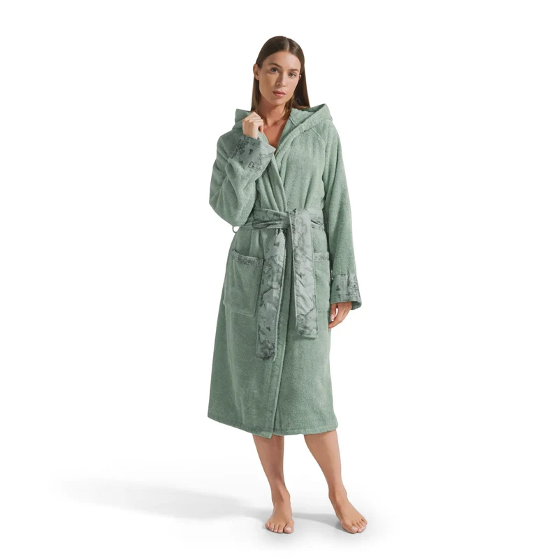 Accappatoio Geo Tartan Green