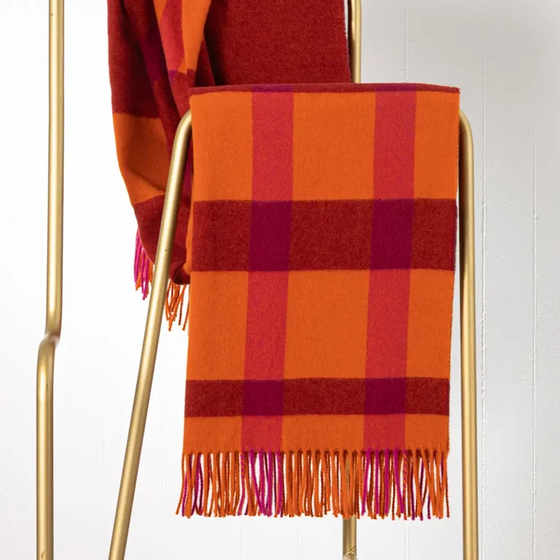 Plaid Degradee Pura Lana
