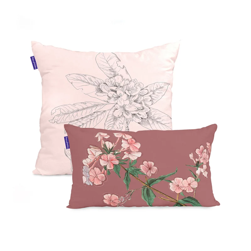 Blooming Funda de cojín 50x50 + 50x30 cm