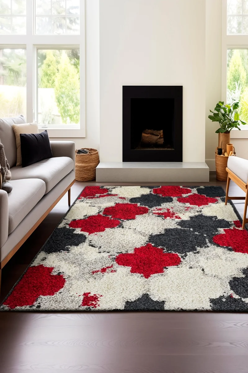 Fiore Retrò | Tappeto Egiziano Arredamento 1300GSM