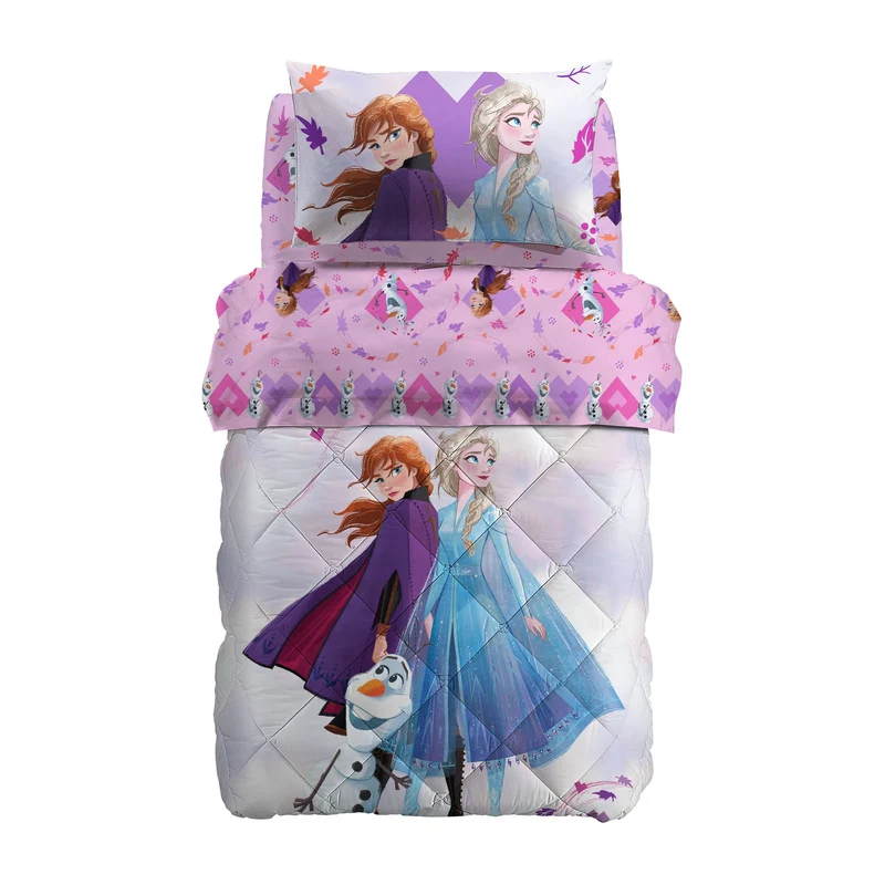 Trapunta Frozen Pink in Cotone 300 gr/mq