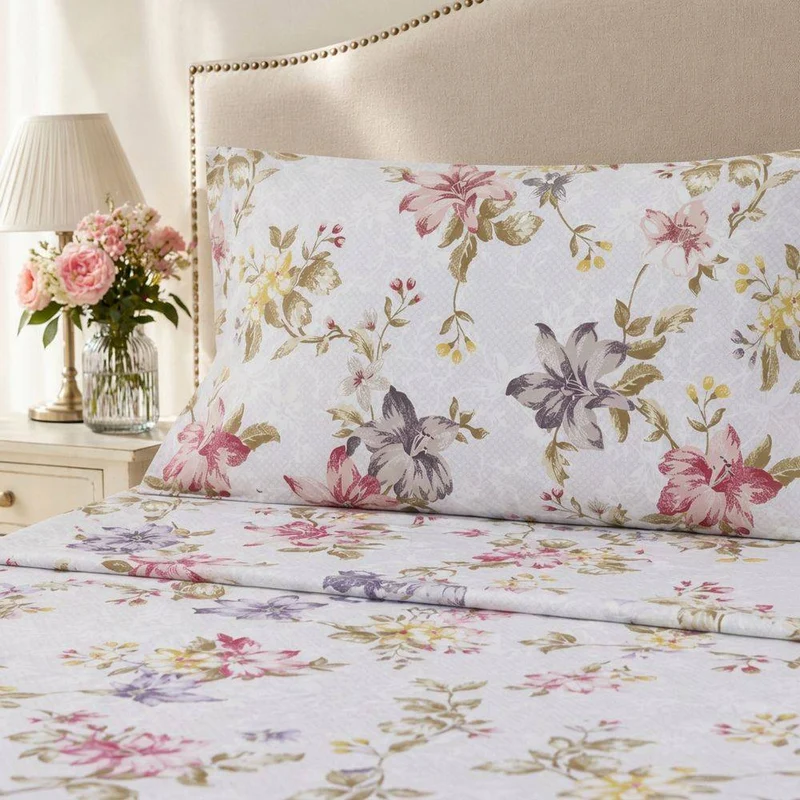 Completo Lenzuola Briel 100% cotone arrotolato prodotto italiano Sghome