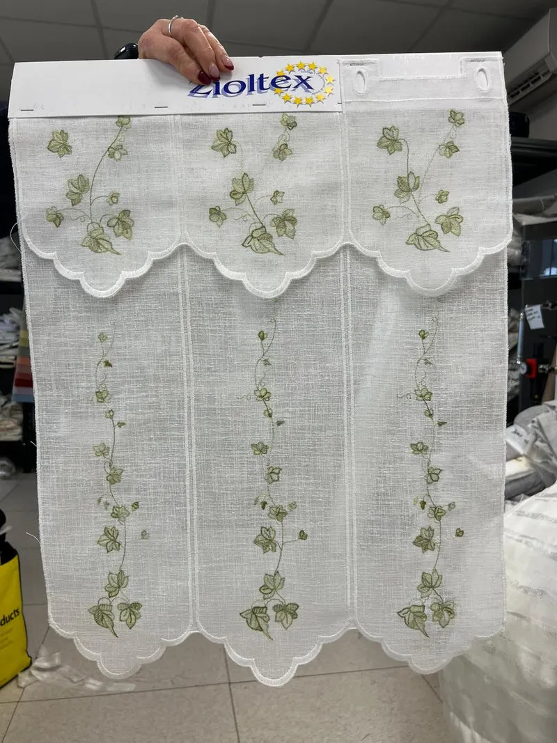Tendina tirolese h 60 e h90 H 150 e h 210 con edera produzione italiana e mantovanina in coordinato
