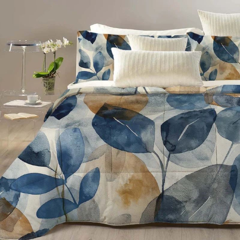 Trapunta Astriel collezione Tiffany con coordinato completo lenzuola e tende e copripiumino