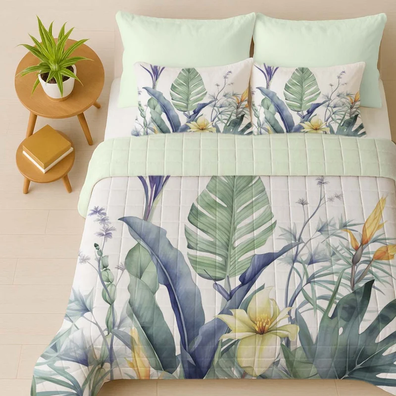 Trapuntina Lika , completo letto, telo arredo, e cuscini collezione Tiffany, produzione italiana Sghome