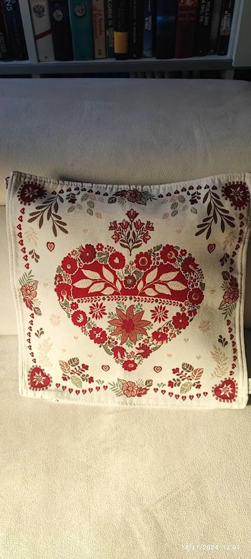 Fodera/Cuscino 40x40 in Gobelin, sfoderabile produzione Italiana