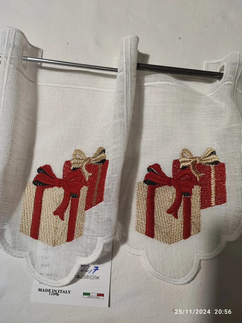 Mantovanina h 23 Pacchi Regalo semplice no lurex ricamata , disegnata e prodotta in Italia