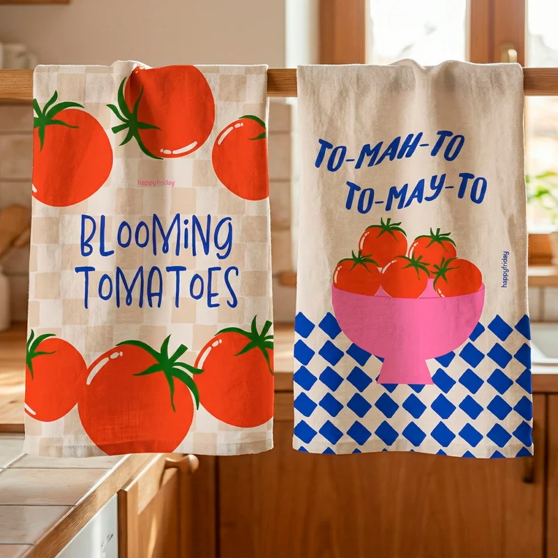 Tomatoes Paño de cocina 2 ud 70x50 cm