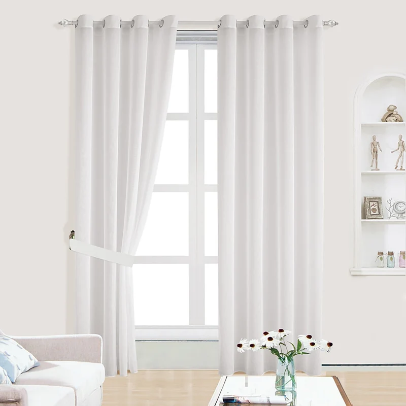 Viviana | Tenda Trasparente in Voile Effetto Lino con Motivo a Croce PV-N57