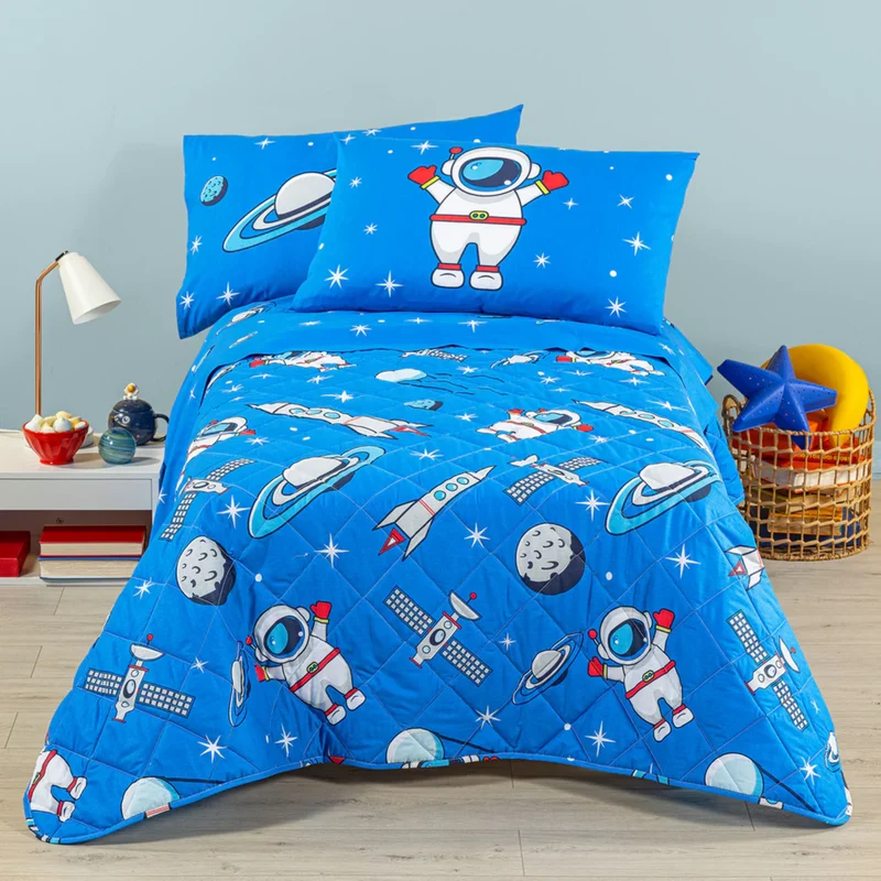 Copriletto Trapuntato Spazio Kids 100% cotone