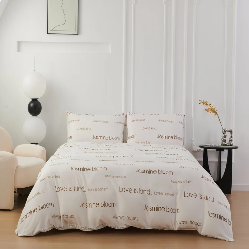 Parole d’Amore | Set Copripiumino in Microfibra di Poliestere