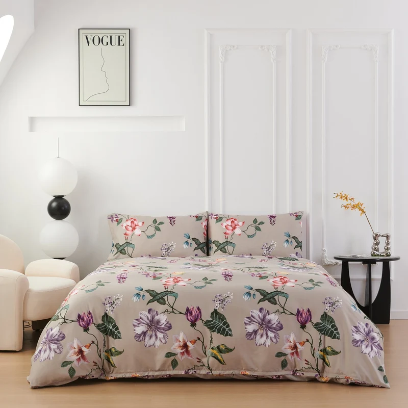Incanto di Fiori | Set Copripiumino in Microfibra di Poliestere