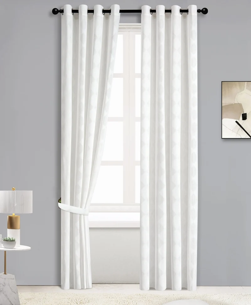 Martina | Tenda Semi-Trasparente Elegante Jacquard PV-N232