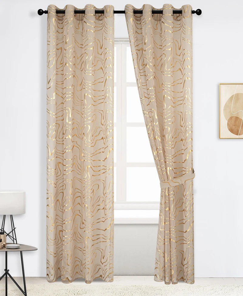 Mavis | Tenda Trasparente Doris con Motivo Onde PV-N235