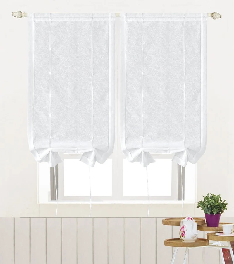 Dalton | Coppia Tendine Semi-Oscuranti Tessuto Piatto con Motivo a Onde in Rilievo PV-B125 / PV-L125