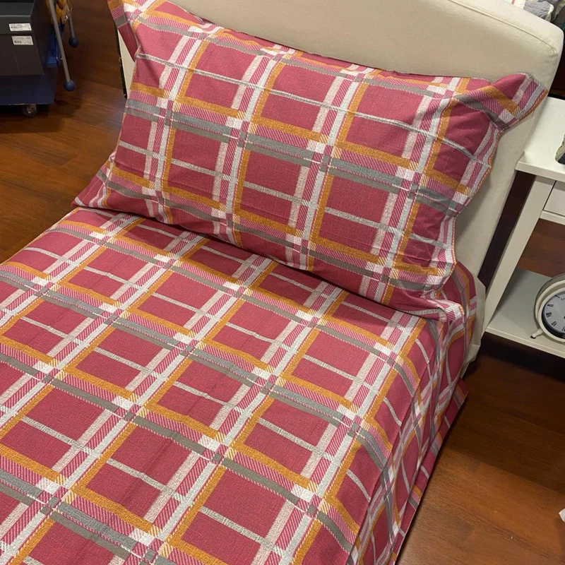 Parure Copripiumino Quadretti 8607 100% cotone