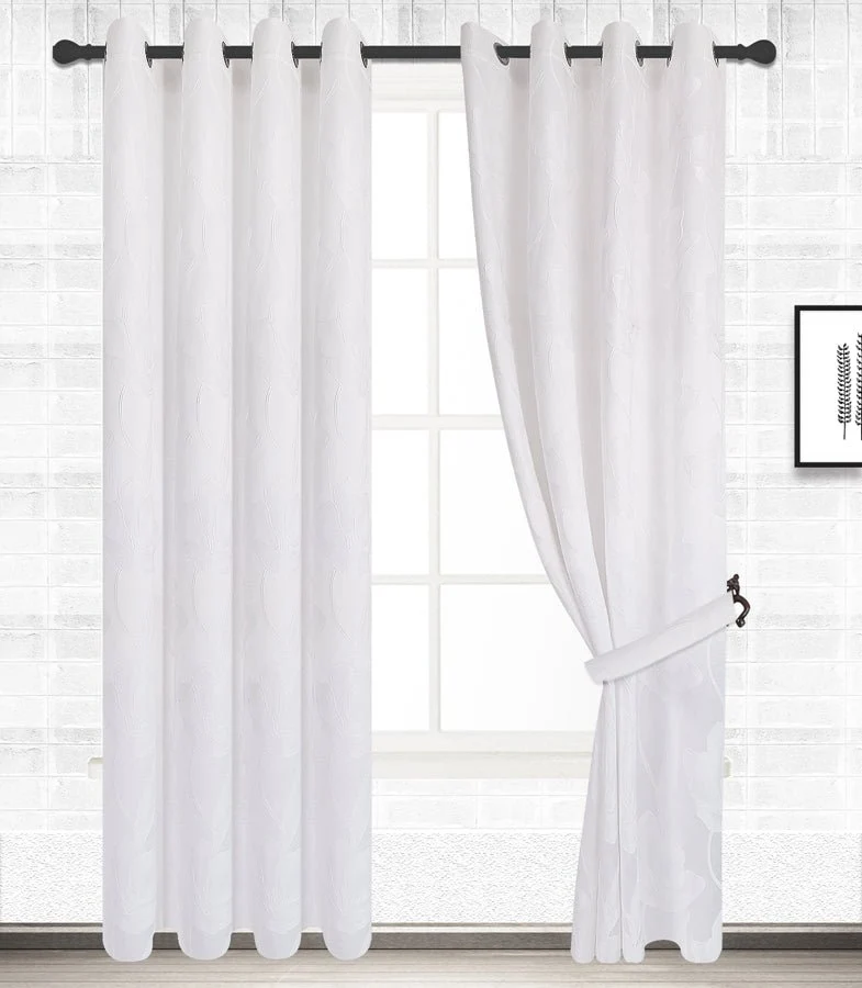 Fitzgerald | Tenda Semi-Oscurante Jacquard Spesso con Motivo a Fiori PV-N147