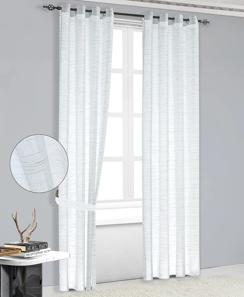 Josephine | Tenda Trasparente Motivo A Linea Sottile PV-N196