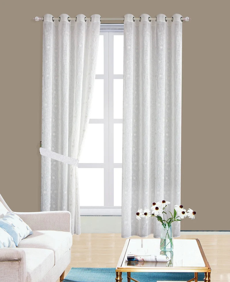 Fabiana | Tenda Trasparente Doris con Motivo Floreale Casuale PV-N16