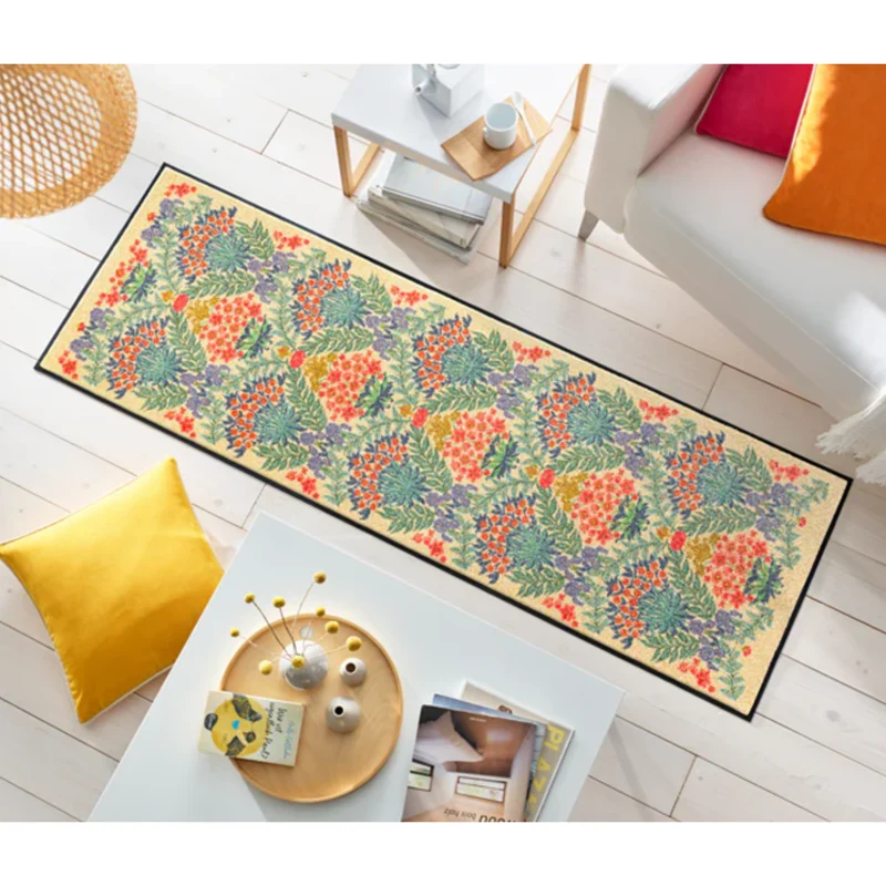 Tappeto antiscivolo Flower Bouquet Daylight Wash+Dry con bordo