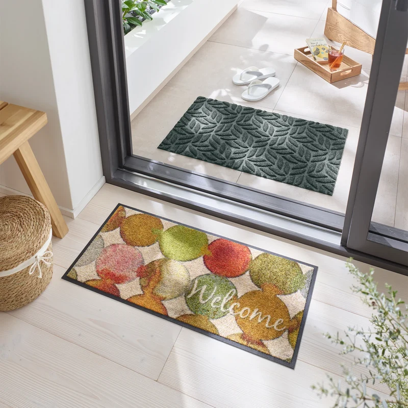 Tappeto antiscivolo Charming Path Wash+Dry con bordo