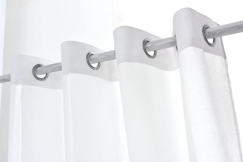 Edith | Tenda Trasparente Doris con Motivo Piume PV-N131