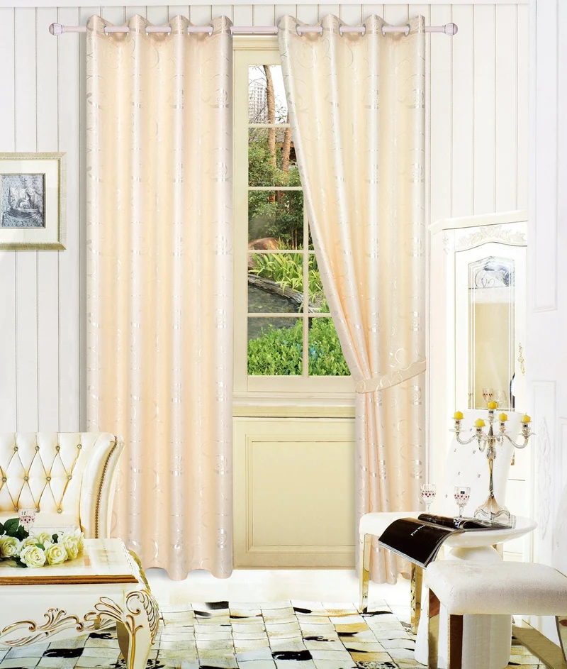 Daniel | Tenda Semi-Oscurante Jacquard Spesso con Motivo a Ganci Curvi PV-N119