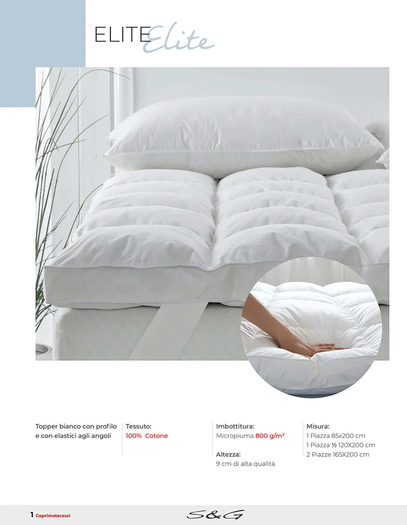 Topper Elite Alto 9CM 165x200 SG home