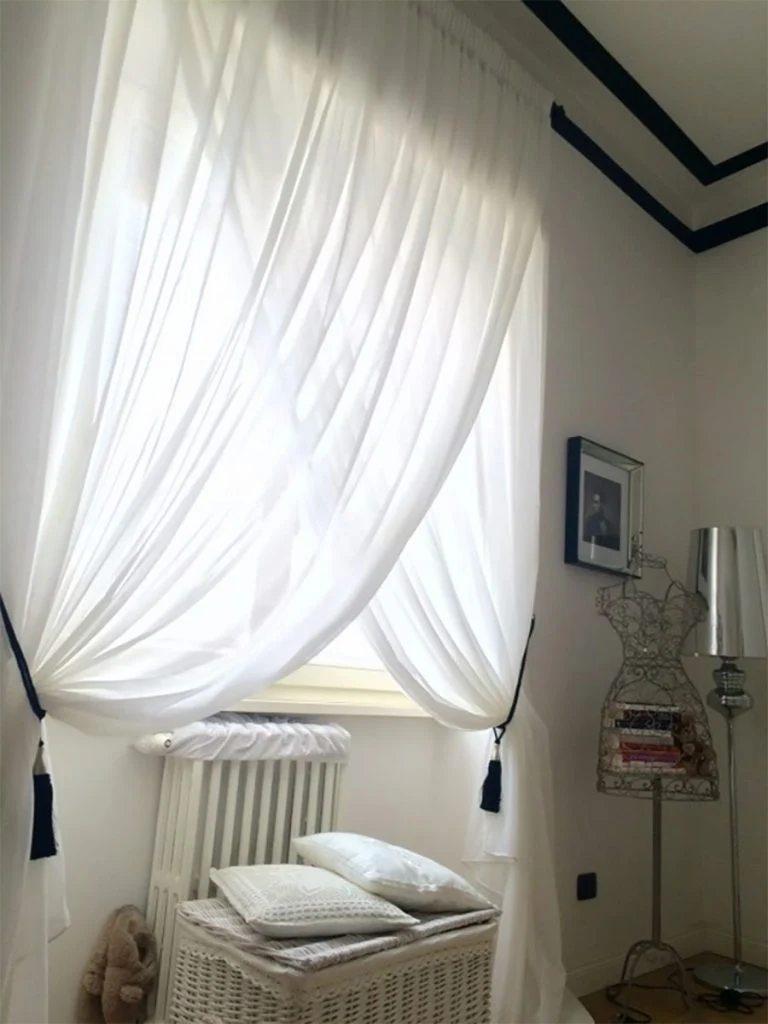 Tenda Georgette con base piombata 140x290 con anelli made italy