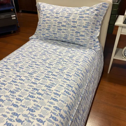 Copripiumino Pesci su misura 100% cotone Pedersoli Casa - Customer's Product with price 65.40 ID Owrtv8h1KXSYtsrYA5BnwFnQ