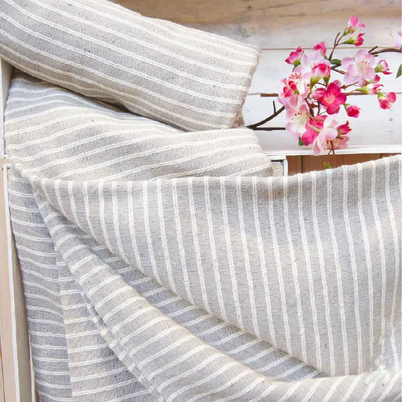 Copritutto, copriletto, telo arredo matrimoniale cotone rigato estivo STEP SGHOME