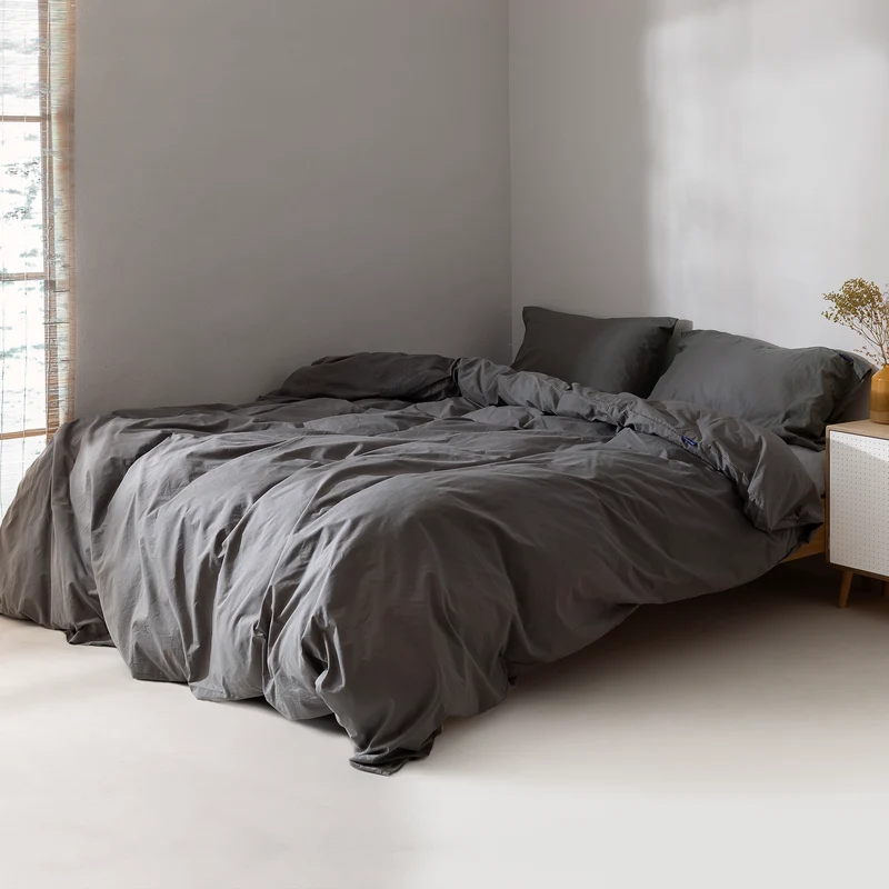Basic Funda nórdica Gris oscuro