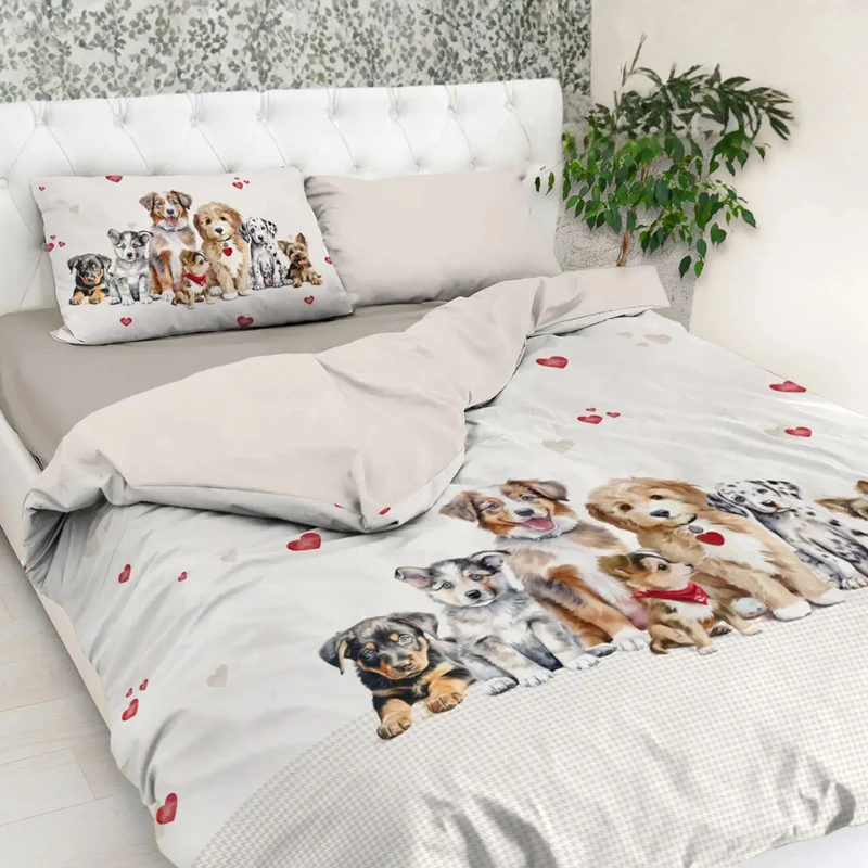 Parure Copripiumino Infinity Batuffoli 100% puro cotone