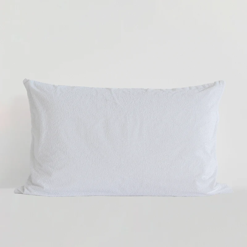 Rizo algodón Protector de almohada cuna impermeable