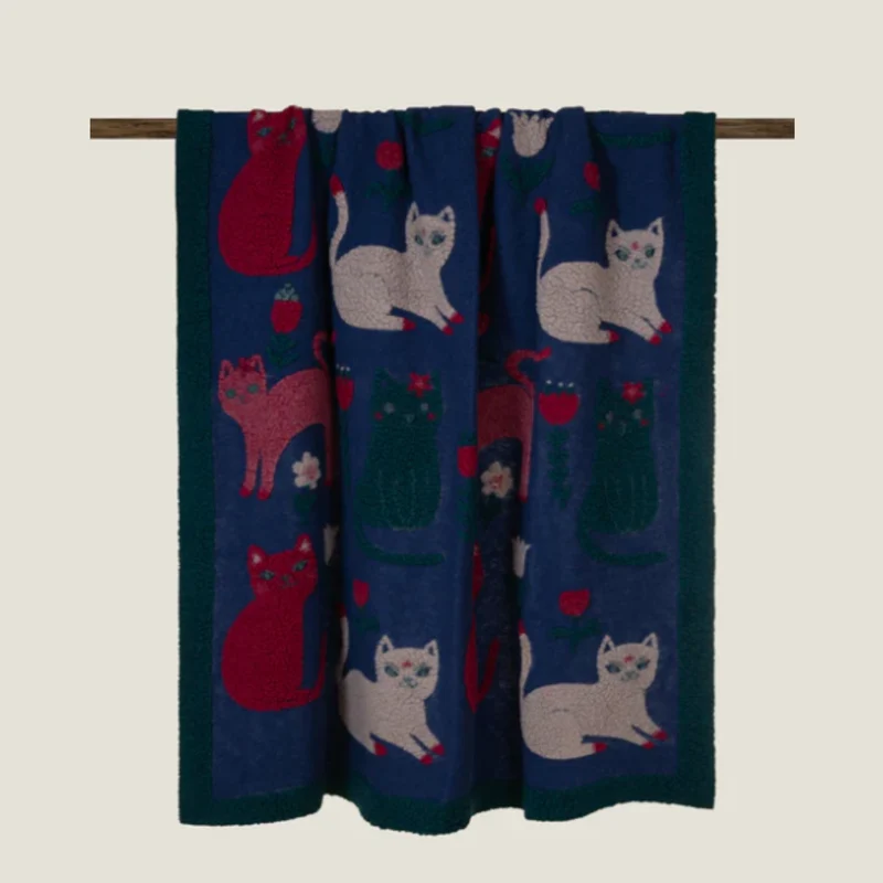Plaid Boiled Wool Miao Beauty