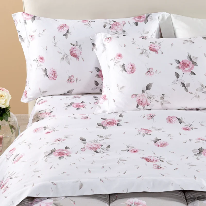 Completo Letto Bellarosa Dreaming in Raso di Cotone