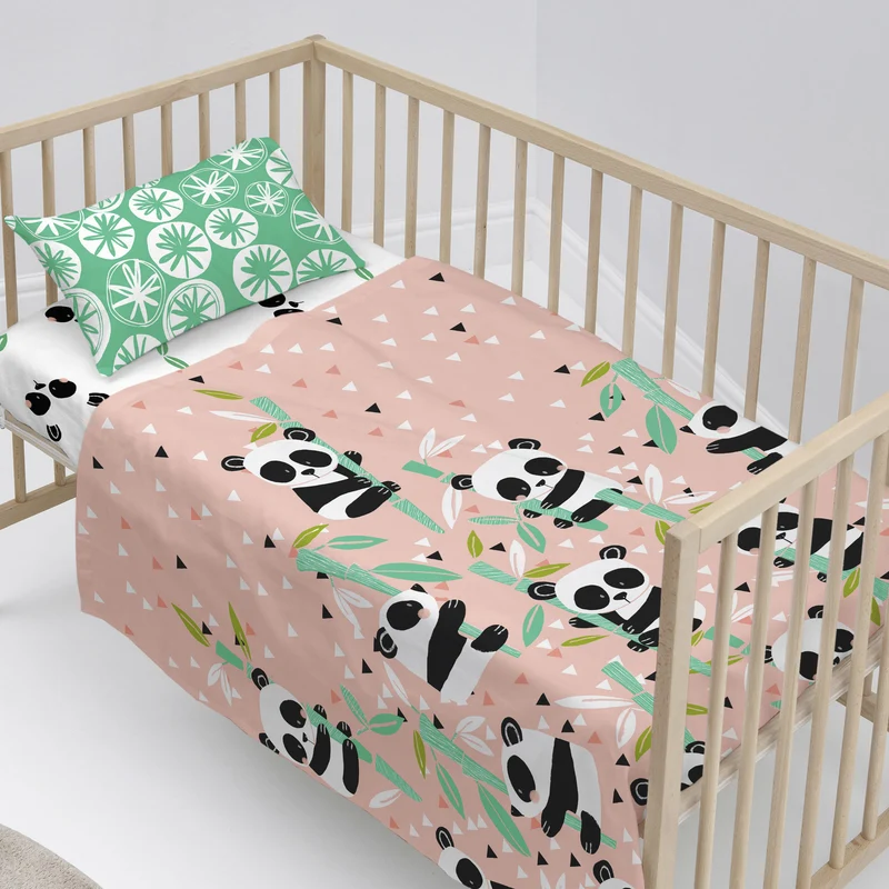 Panda garden Juego de sábanas cuna 2 piezas