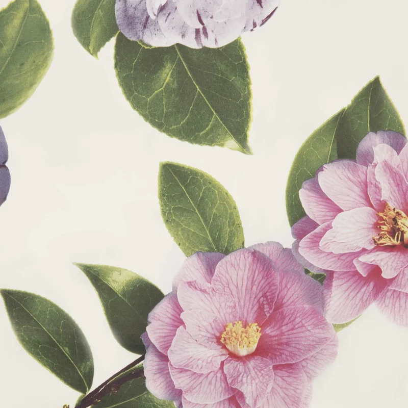 Parure copripiumino Camelia 100% raso di cotone stampato