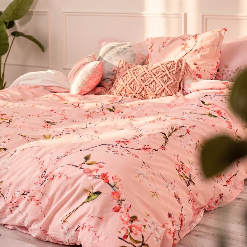 Chinoiserie rose Funda nórdica
