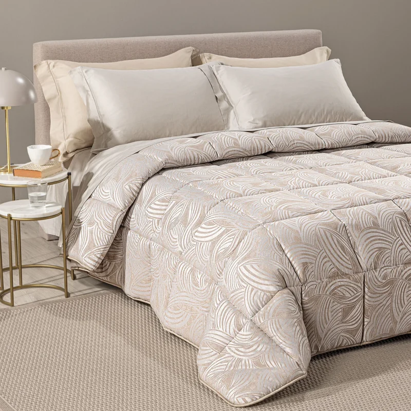 Trapunta Apollo in raso di cotone Jacquard