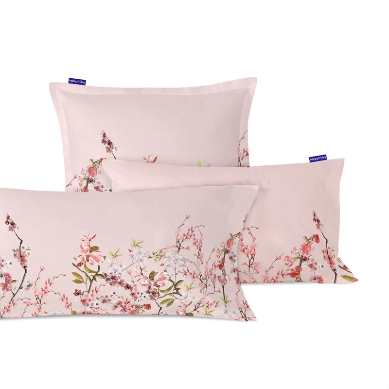 Chinoiserie rose Funda de almohada