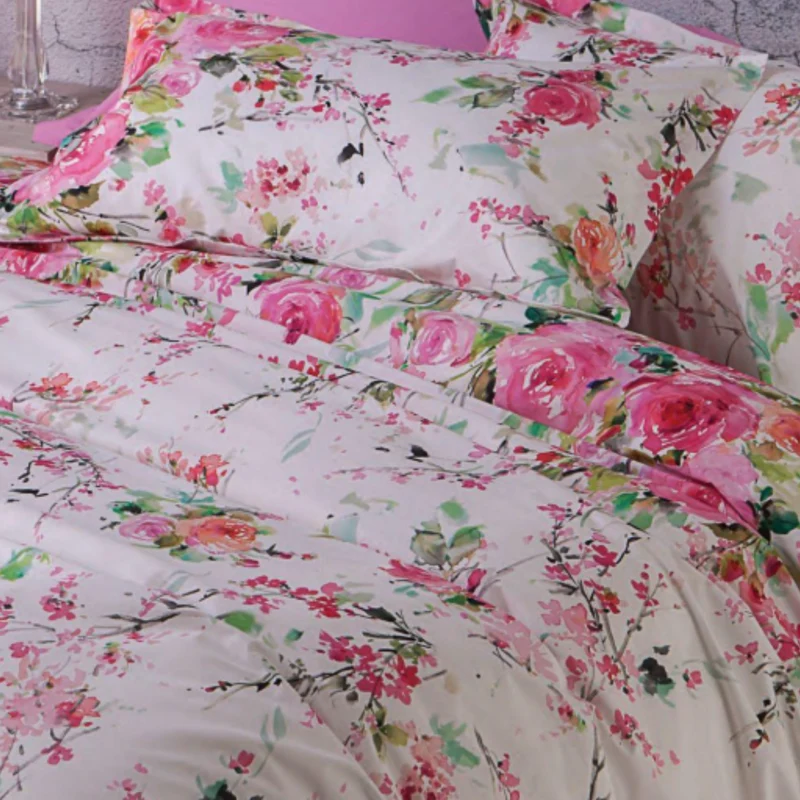Parure Copripiumino Rami Di Rose