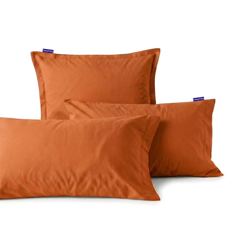 Basic Funda de almohada Terracota