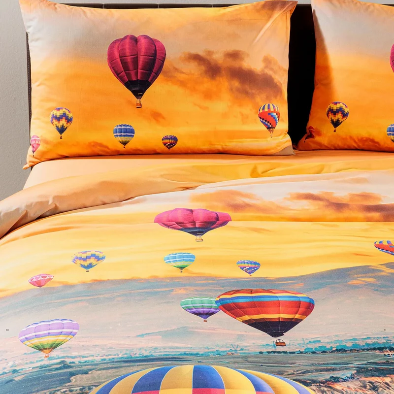 Completo Copripiumino Cappadocia Sogni Di Viaggio 100% cotone