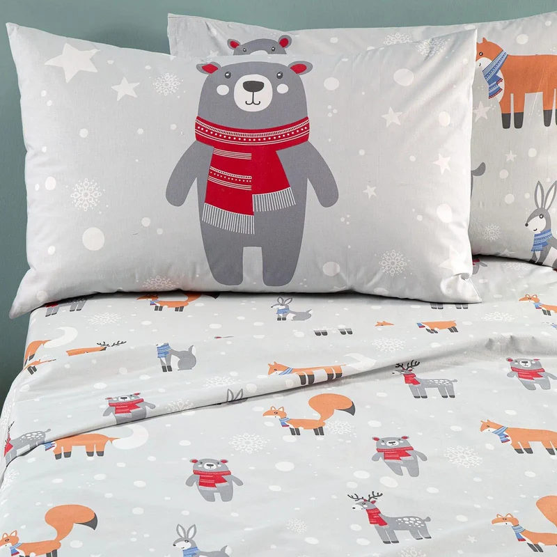 Completo lenzuola Teddy 100% Cotone