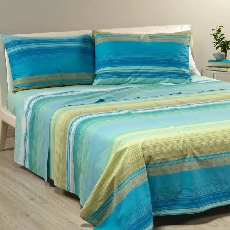 Completo Lenzuola Copriletto Rainbow light 100% Cotone