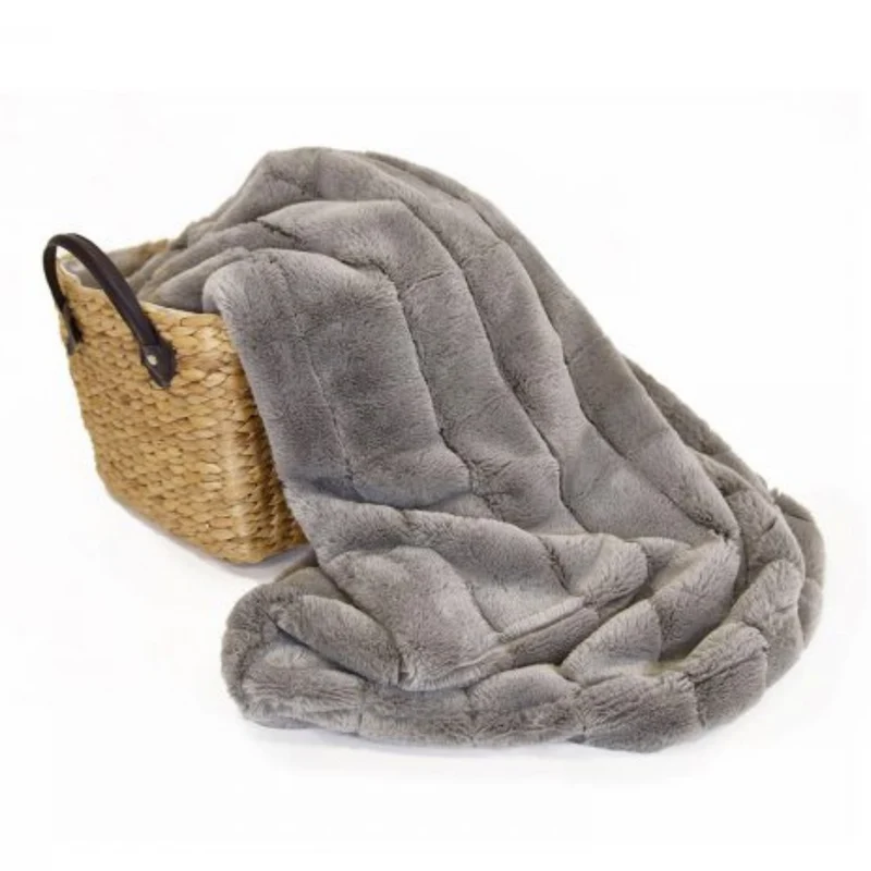 Plaid Eco Fur